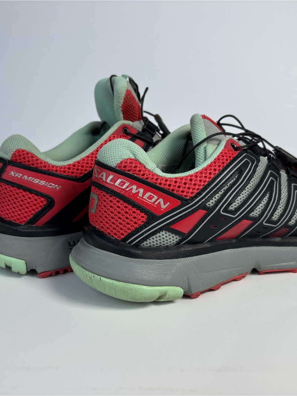 Salomon Women's Athletic Sneakers - Coral and Mint
